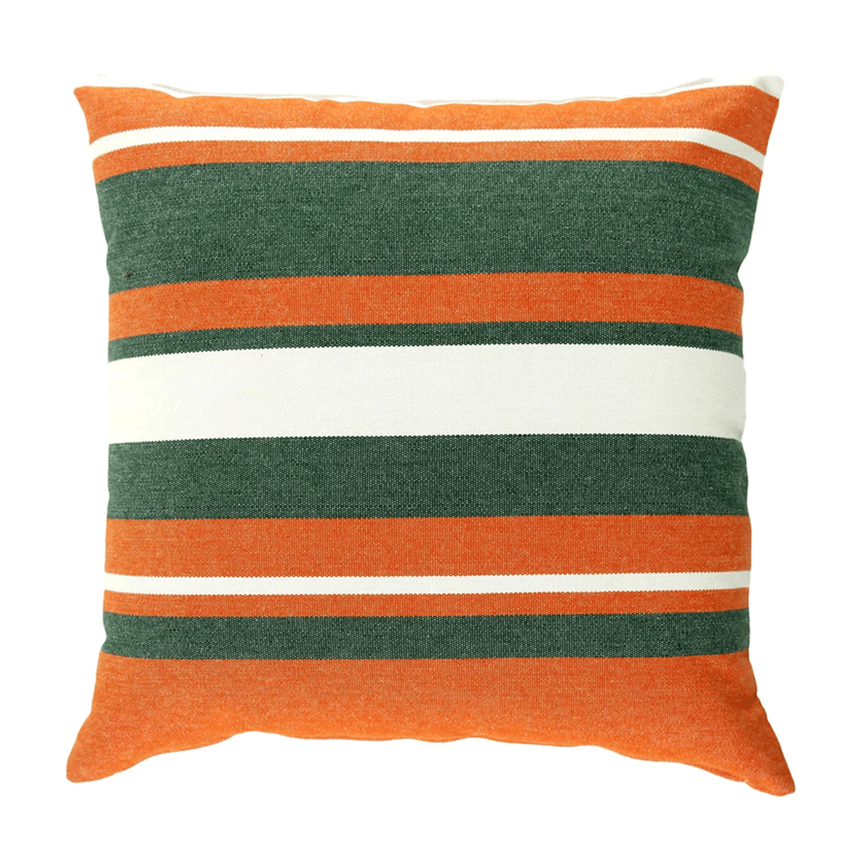 Campus Hammocks Miami Hurricanes White Sebastian the Ibis Throw Pillow
