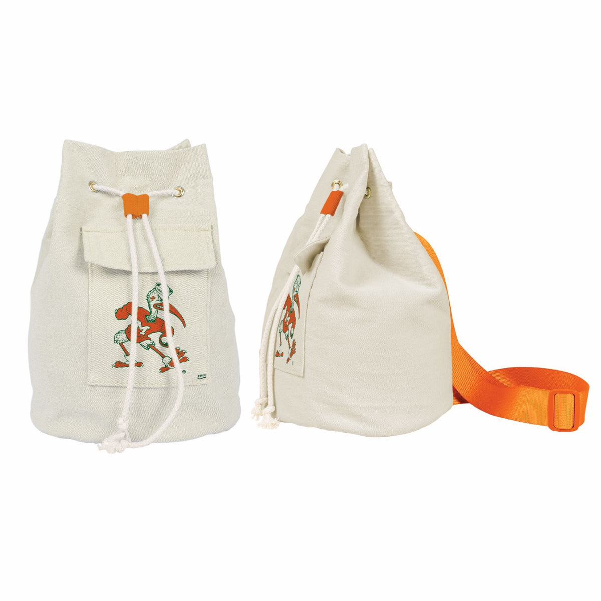 Indigo Falls Miami Hurricanes -Sebastian Canvas Bucket Sling