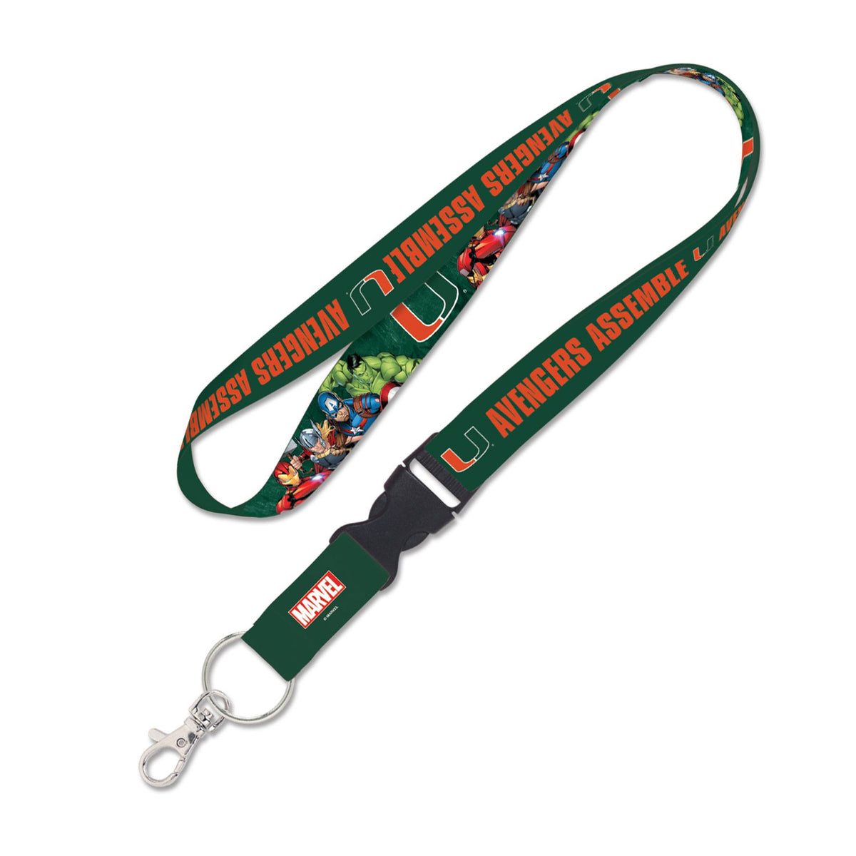 WinCraft Miami Hurricanes Avengers Lanyard