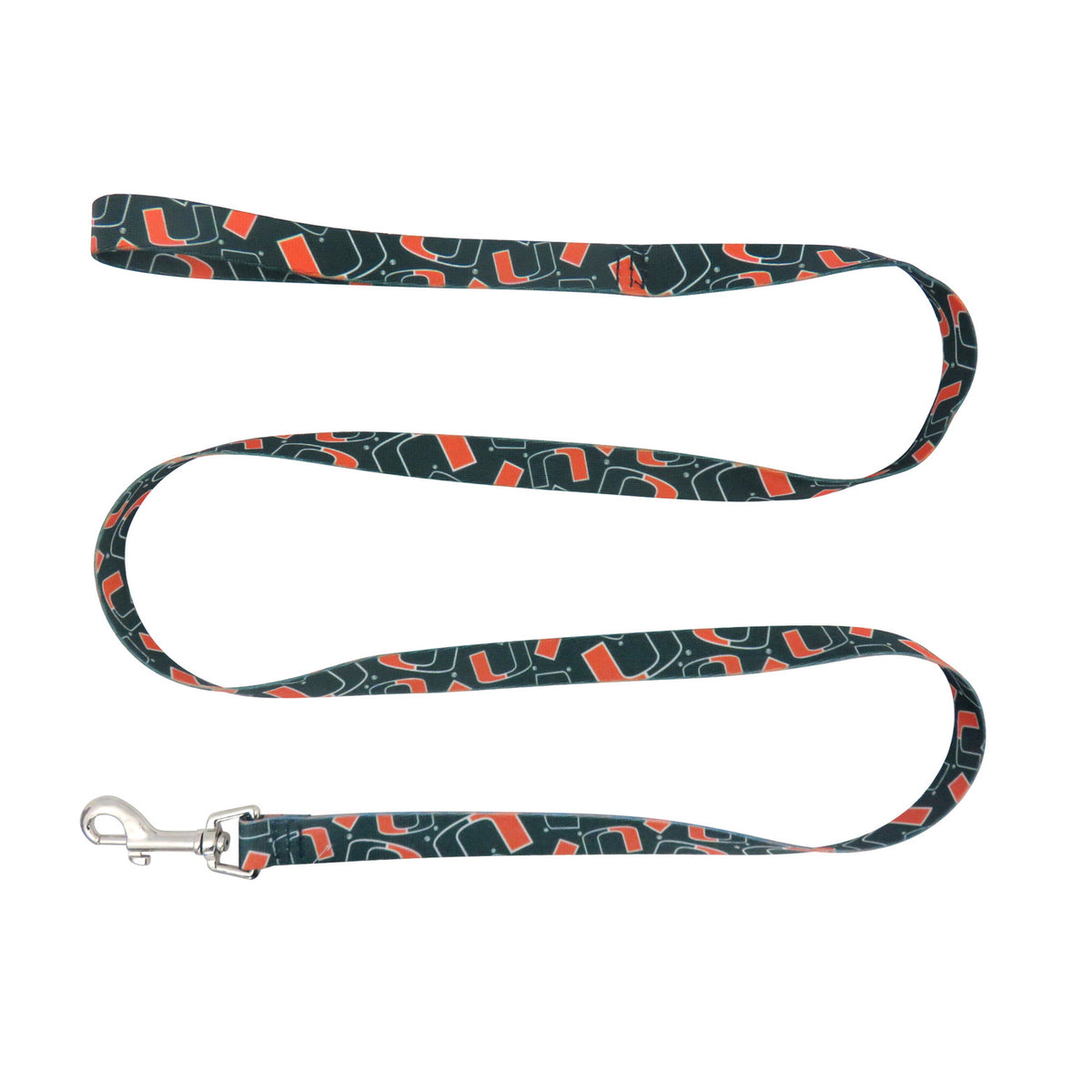 LITTLEARTH Miami Hurricanes 3/4&quot; x 60&quot; Pet Leash