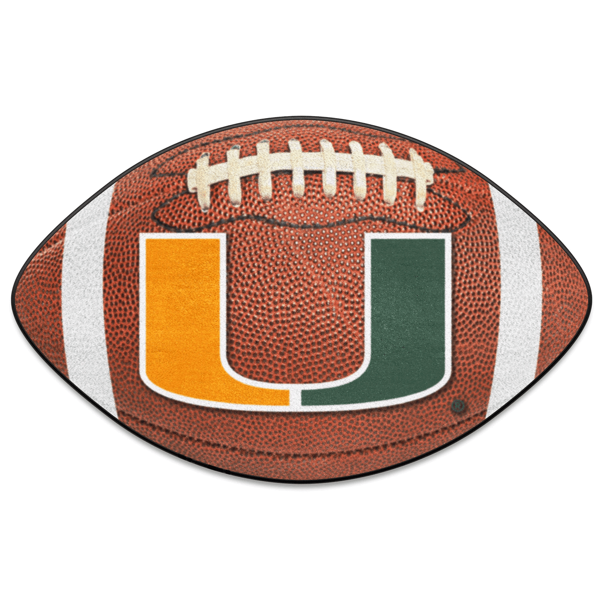 Sports Licensing Solutions Miami Hurricanes 20&quot; X 32.5&quot; Football Mat