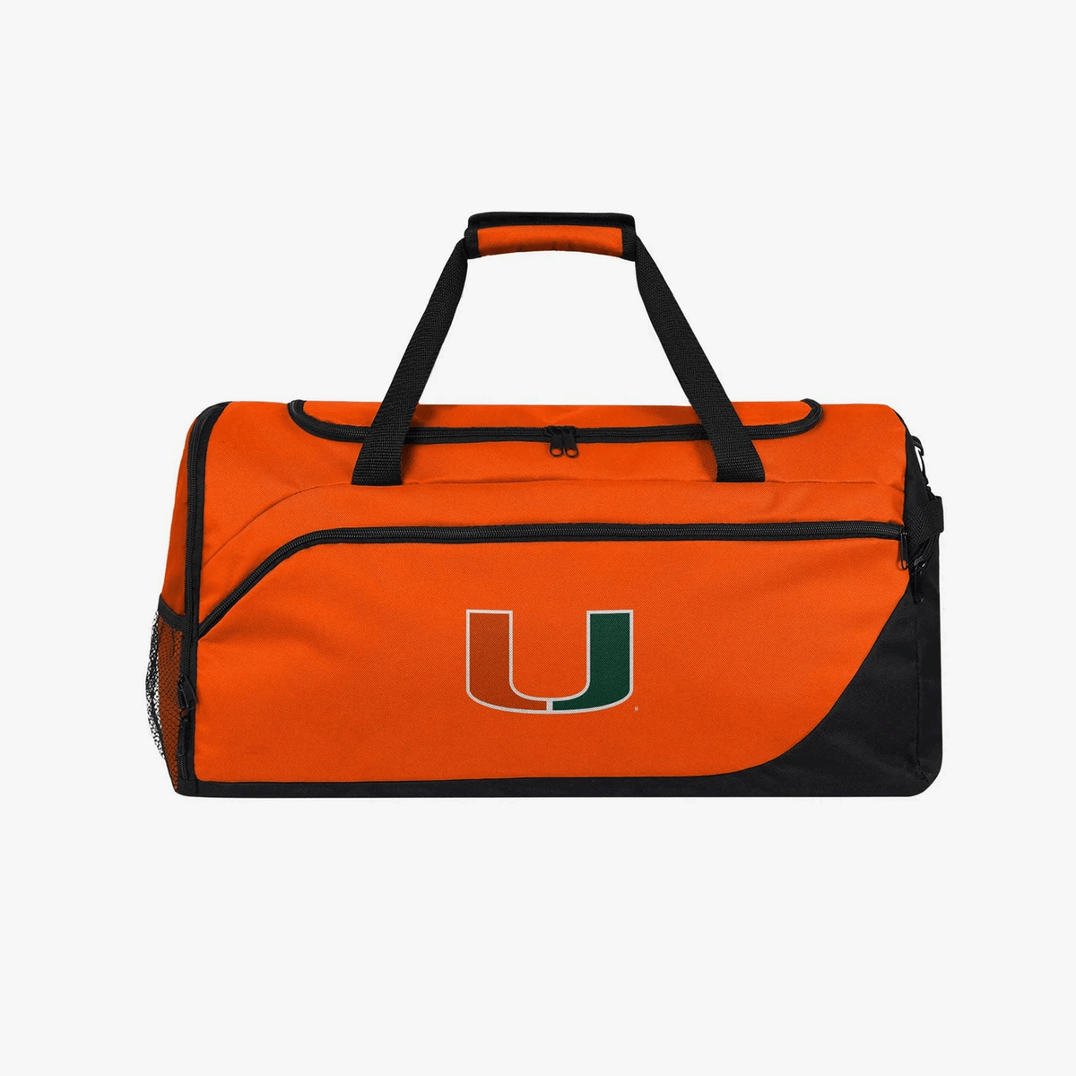 FOCO Miami Hurricanes Orange U Logo Duffle Bag