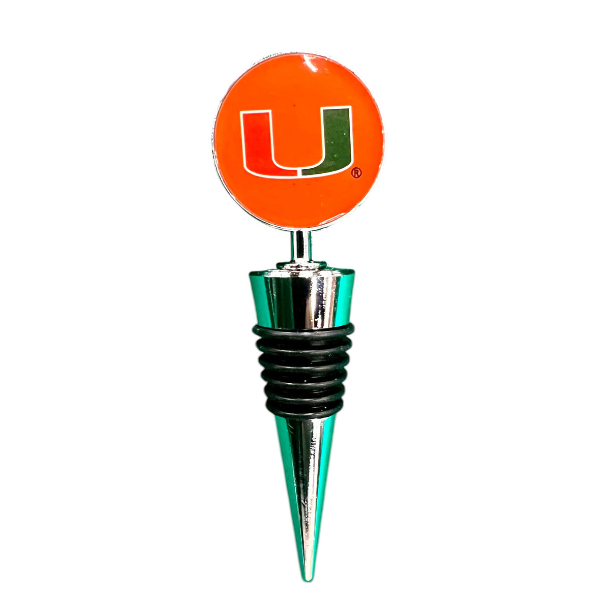 The Memory Company Miami Hurricanes Wine Stopper