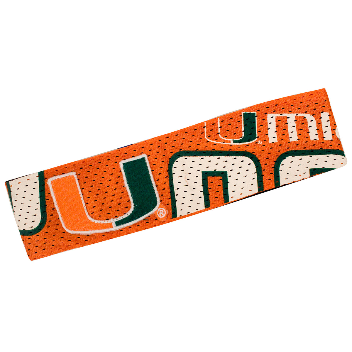 LITTLEARTH Miami Hurricanes Orange Jersey FanBand