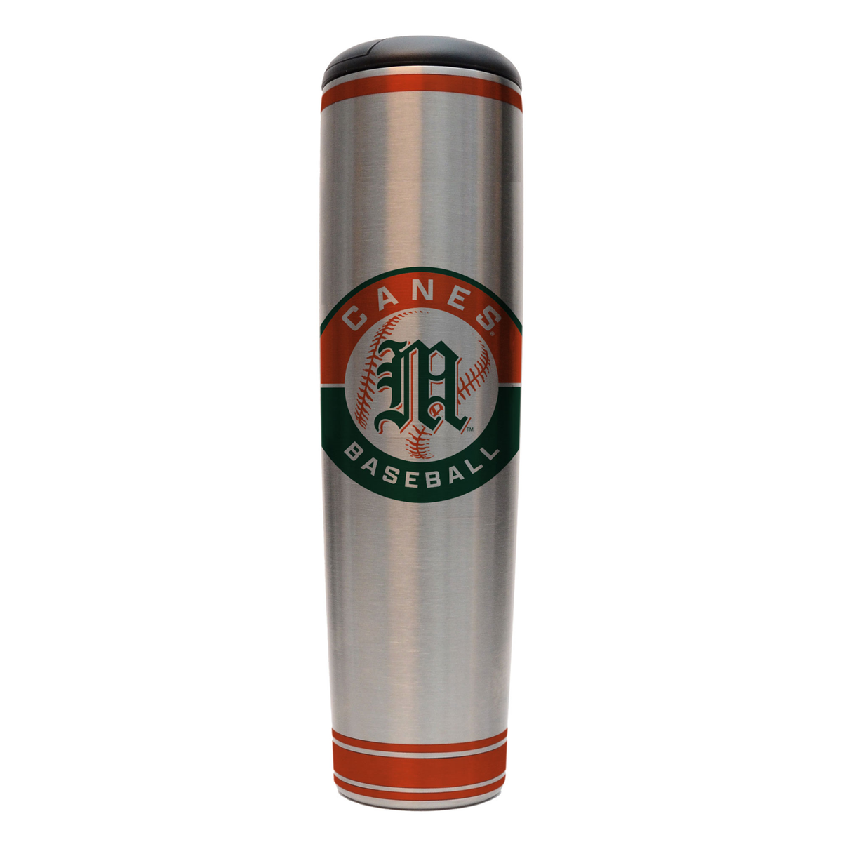 DUGOUT Miami Hurricanes Canes Baseball 20oz Stainless Steel Baseball Bat Barrel Mug