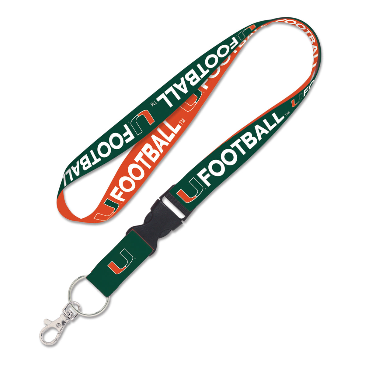 WinCraft Miami Hurricanes UFootball Lanyard