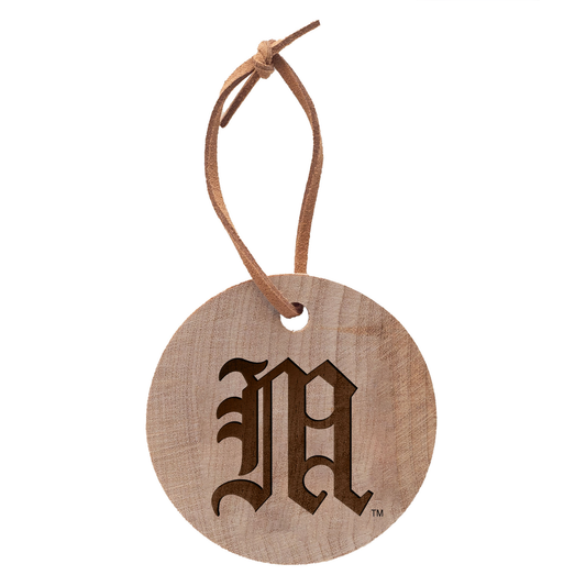 DUGOUT Miami Hurricanes Wooden Old English "M" Baseball Emblem