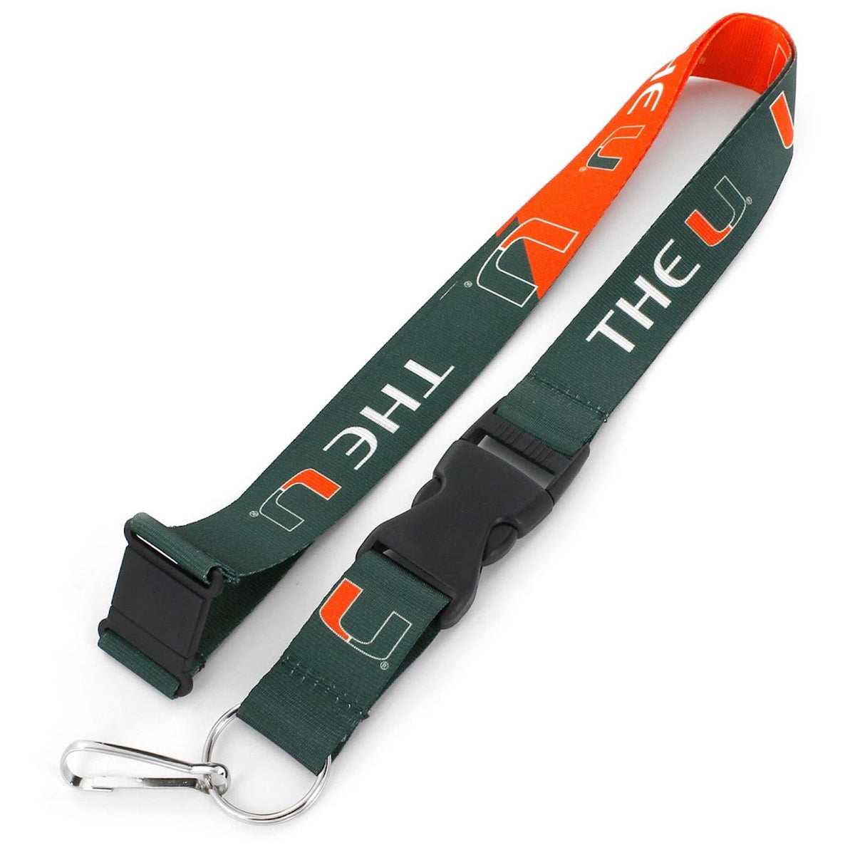 Aminco Miami Hurricanes Green &quot;U&quot; Lanyard