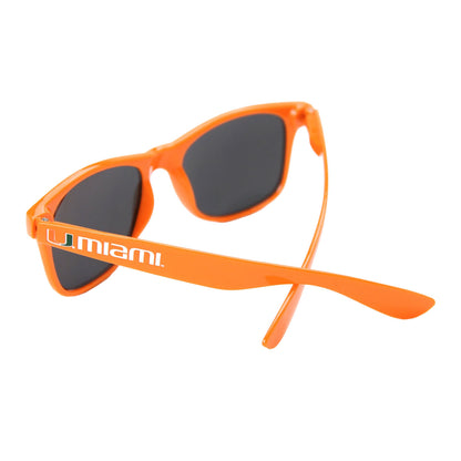 Society43 Miami Hurricanes Orange U Miami Retro Mirror Sunglasses