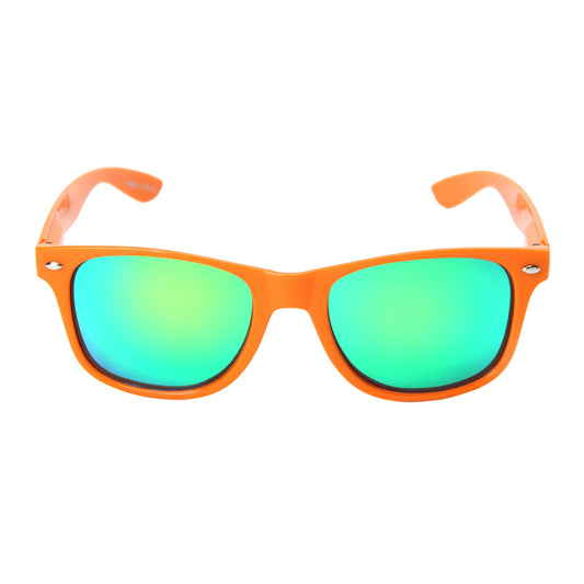 Society43 Miami Hurricanes Orange U Miami Retro Mirror Sunglasses