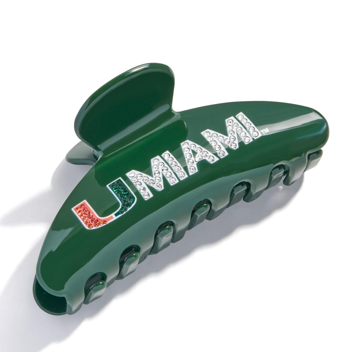 BaubleBar Miami Hurricanes Green UMiami Sparkle Claw Clip