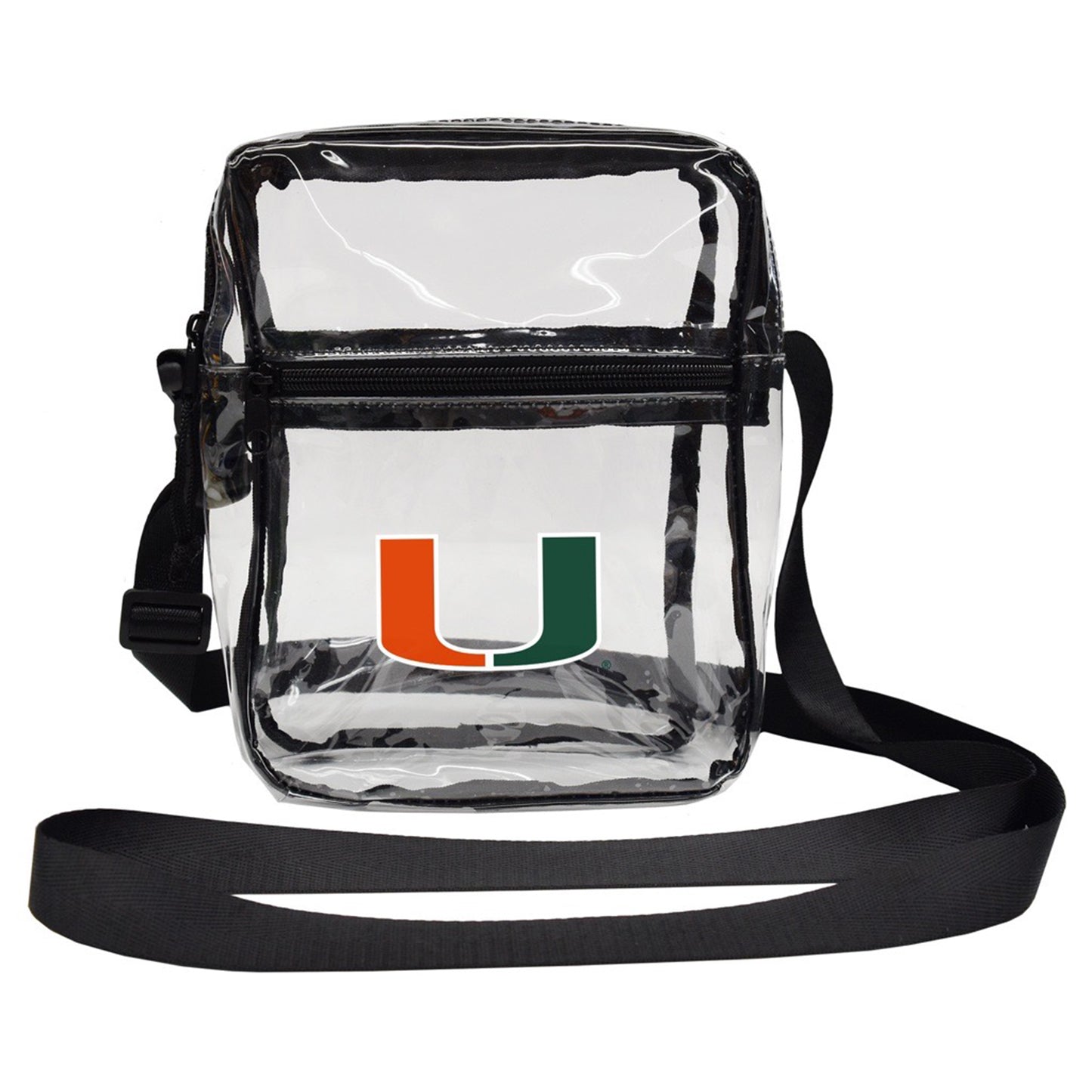 LITTLEARTH Miami Hurricanes Clear U Logo Sideline Purse