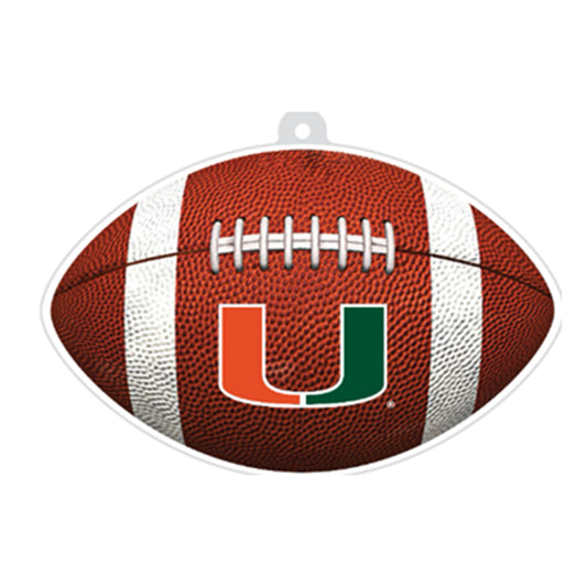 Indigo Falls Miami Hurricanes Football U Acrylic Ornament