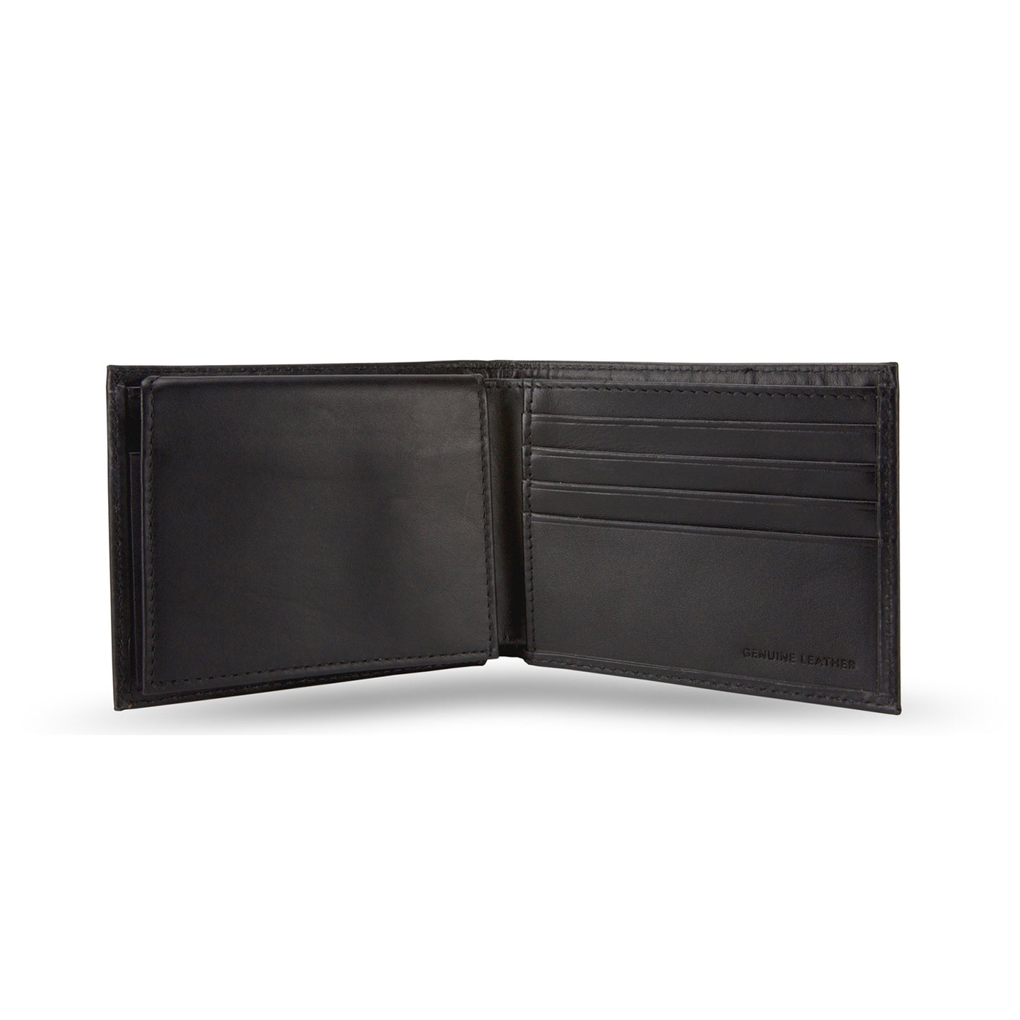 Rico Industries Miami Hurricanes Black Embroidered Leather Bi-Fold Wallet