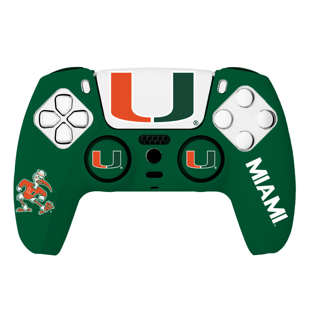 Varsity Gripz Miami Hurricanes Green PS5 Home Controller Starter Kit