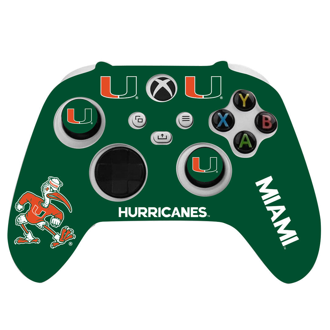 Varsity Gripz Miami Hurricanes Green XBOX Home Controller Starter Kit