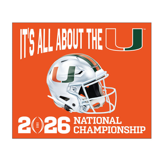 WinCraft Miami Hurricanes Orange 2026 National Championship Rally Towel