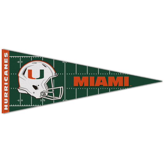 WinCraft Miami Hurricanes Kickoff Green Pennant