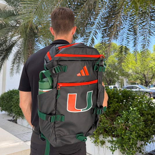 adidas Miami Hurricanes Black Team U Backpack