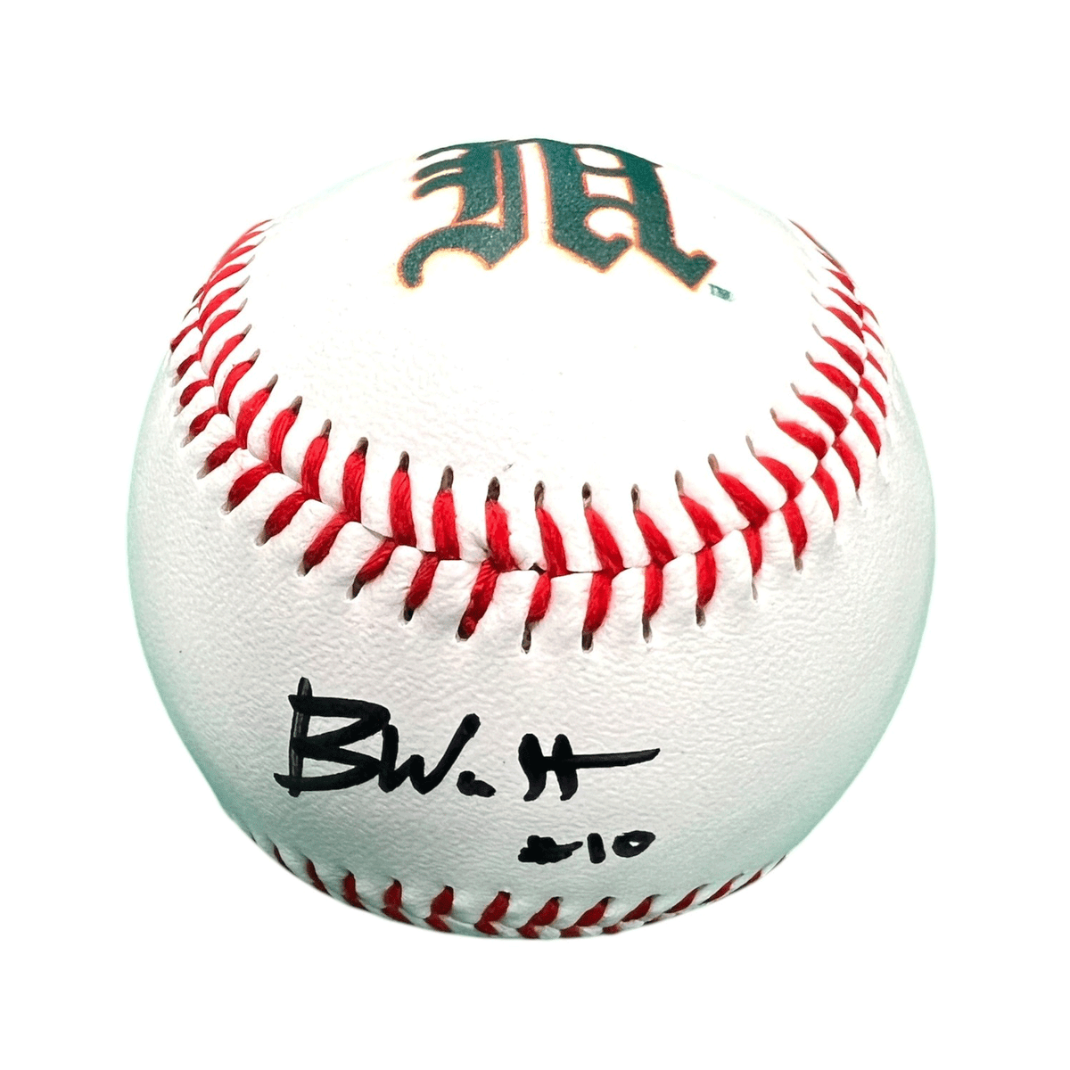 Baden Sports Miami Hurricanes Student Athlete #10 Brian Walters Autographed Baseball