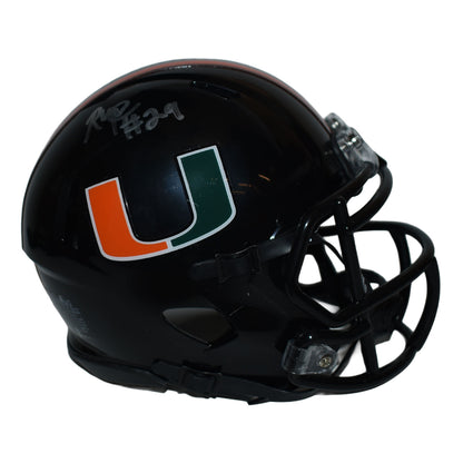 Riddell Miami Hurricanes Student Athlete #29 OJ Frederique Autographed – Miami Team Store