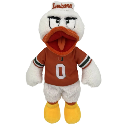 Orange Onions Miami Hurricanes Sebastian The Ibis 14” Plush Figure