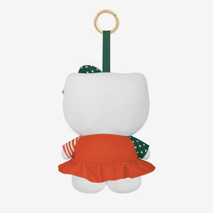 FOCO Miami Hurricanes Hello Kitty Orange USA Dress Plush Keychain