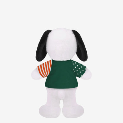FOCO Miami Hurricanes 10" Snoopy Green Jersey USA Plush