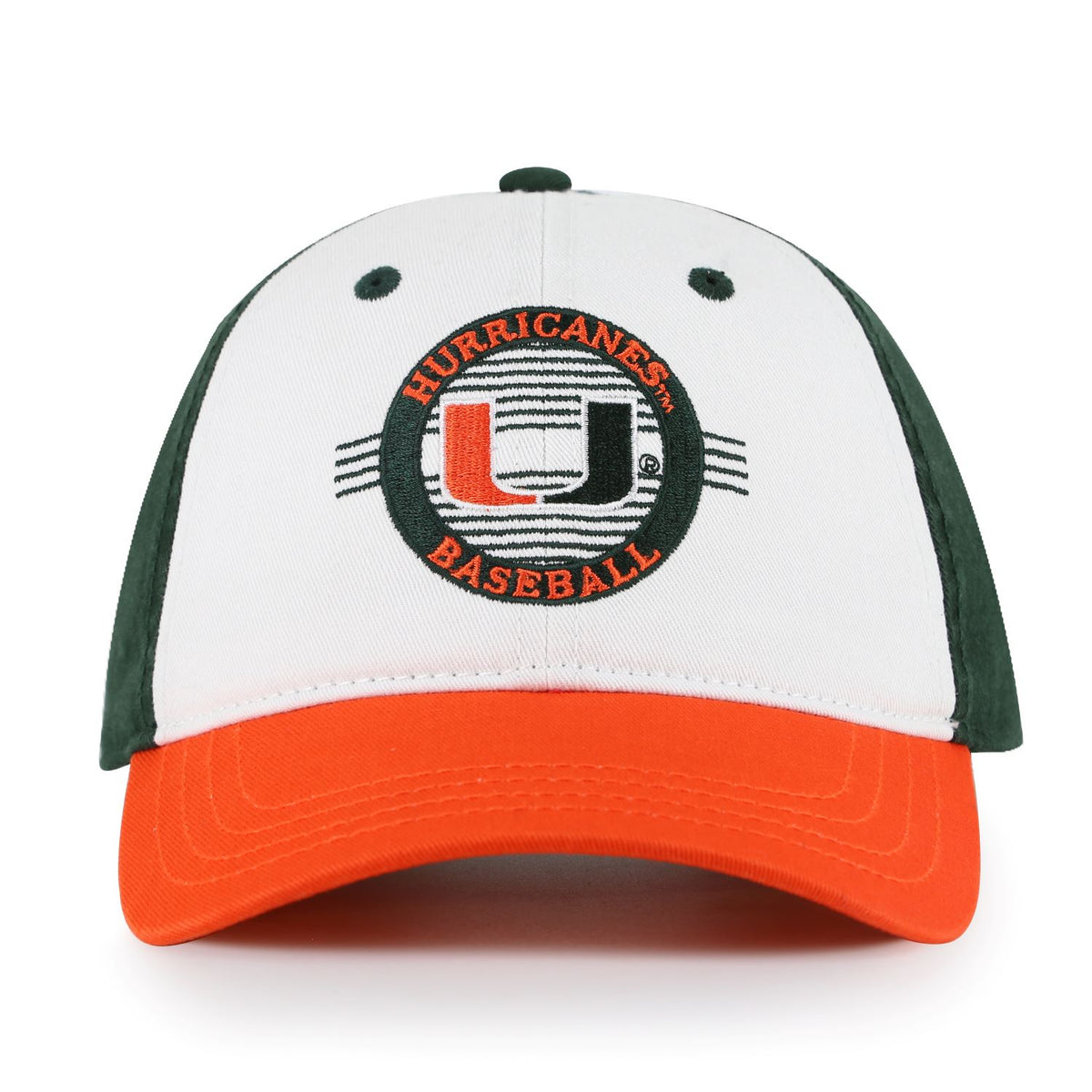 The Game Miami Hurricanes Baseball Youth TriColor Adjustable Cap