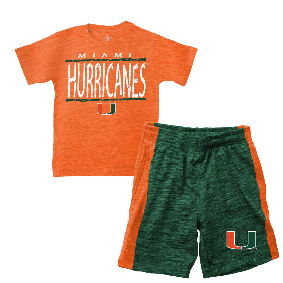 Wes &amp; Willy Miami Hurricanes Toddler T-Shirt &amp; Shorts Set