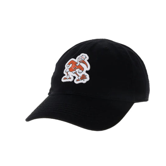 Legacy Miami Hurricanes Toddler Black Sebastian the Ibis Relaxed Twill Hat