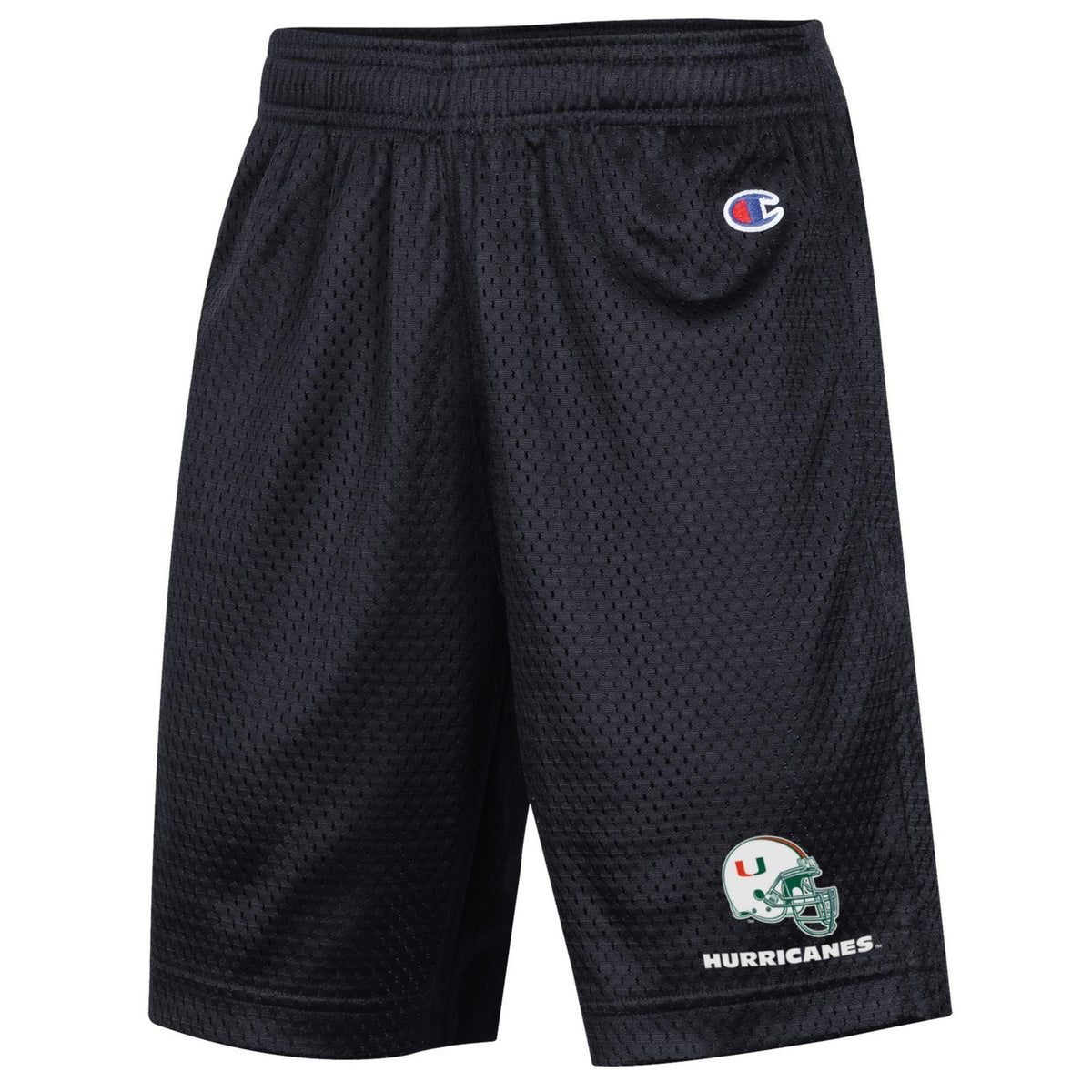 Champion Miami Hurricanes Youth Football Helmet Black Shorts