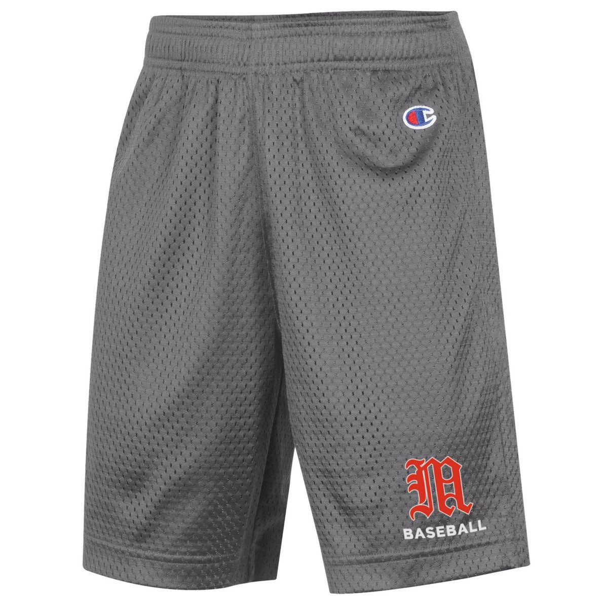 Champion Miami Hurricanes Baseball Grey Youth Mesh Shorts