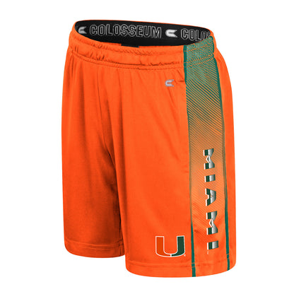 Colosseum Miami Hurricanes Youth Orange U Logo Shorts