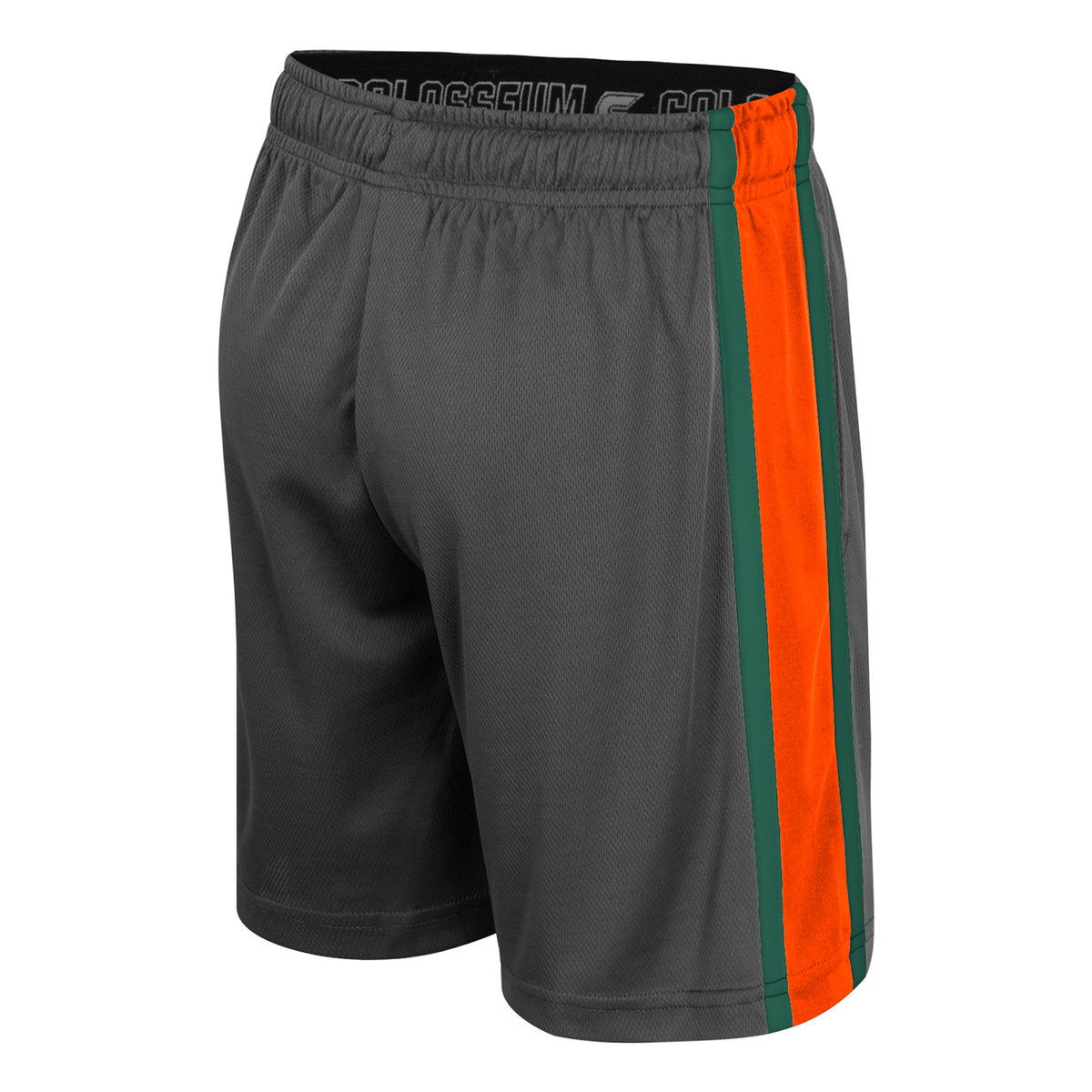 Colosseum Miami Hurricanes Youth Grey U Logo Shorts