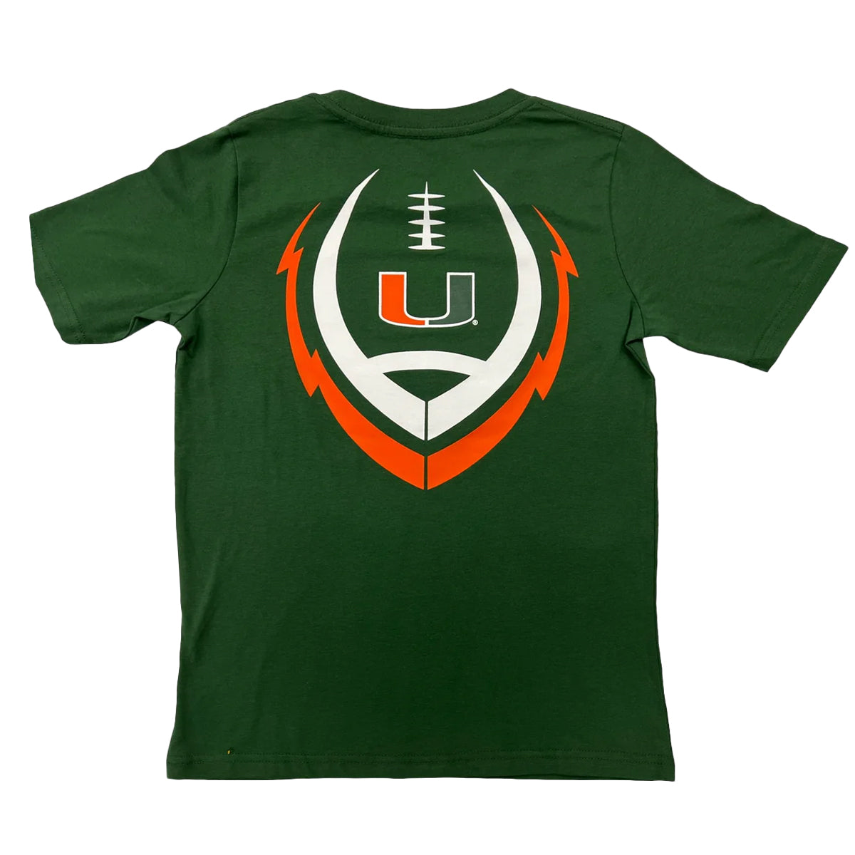 Outerstuff Miami Hurricanes Youth Football Tee - Back View