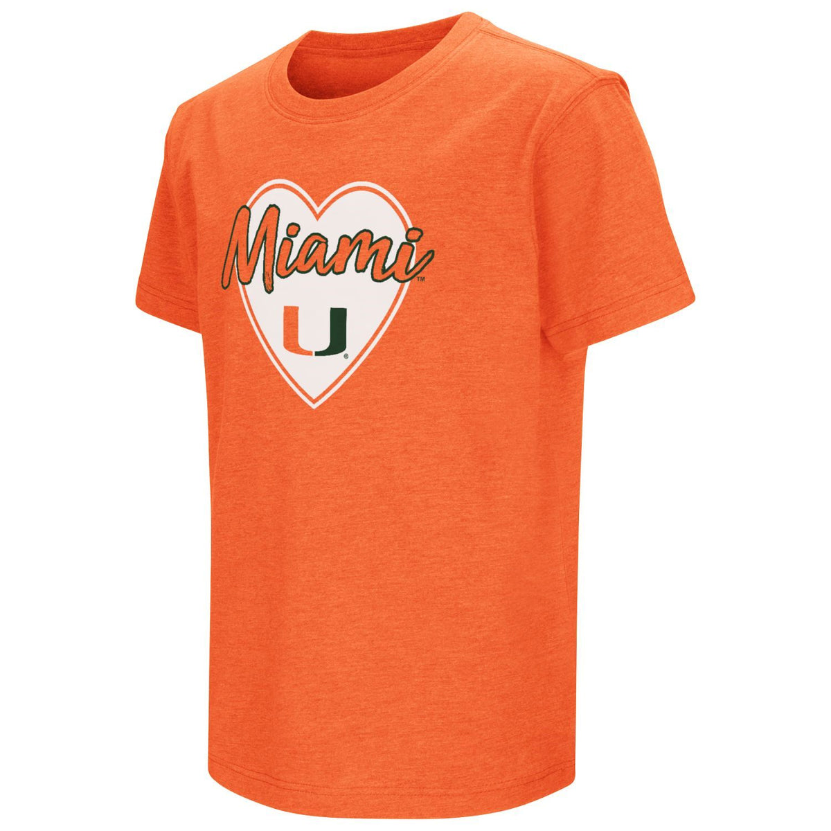 Colosseum Miami Hurricanes  Heart Youth T-Shirt