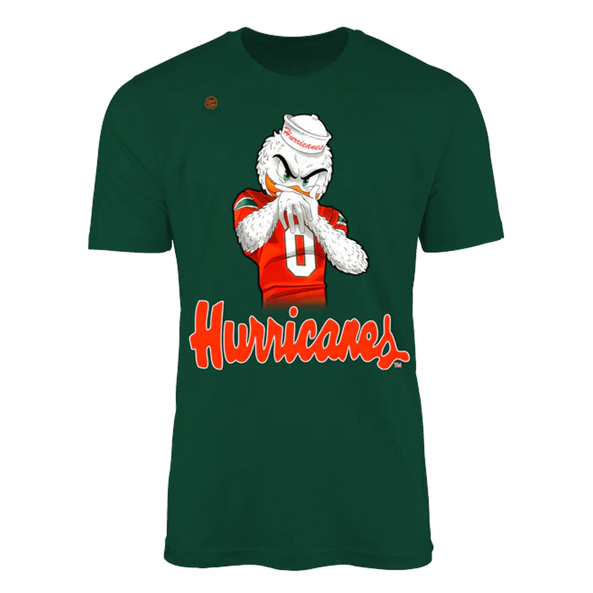 Dyme Lyfe Miami Hurricanes Youth Green Sebastian Touchdown Celly T-Shirt