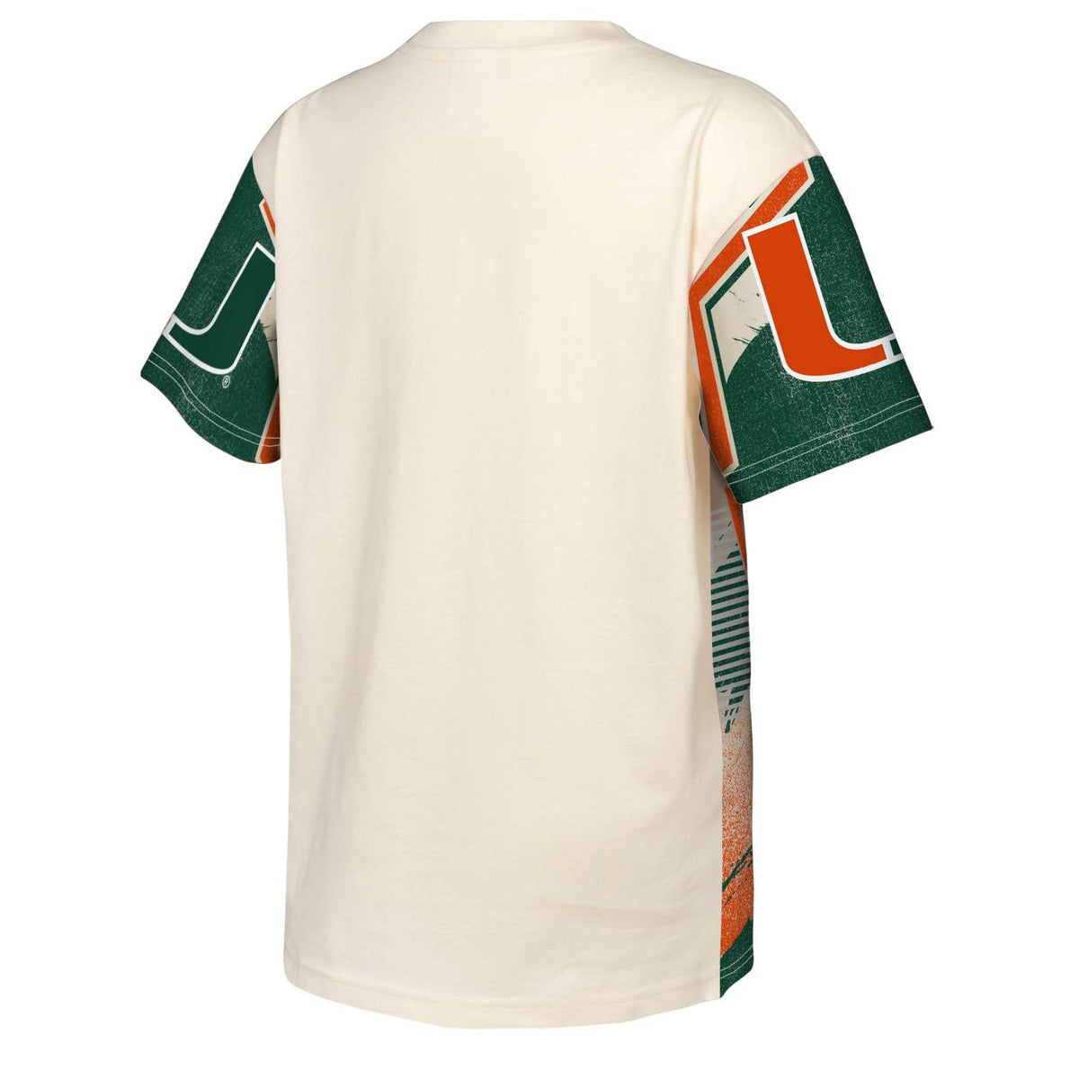 Outerstuff Miami Hurricanes Cream Youth &#39;Make Noise&#39; Sebastian Graphic T-Shirt