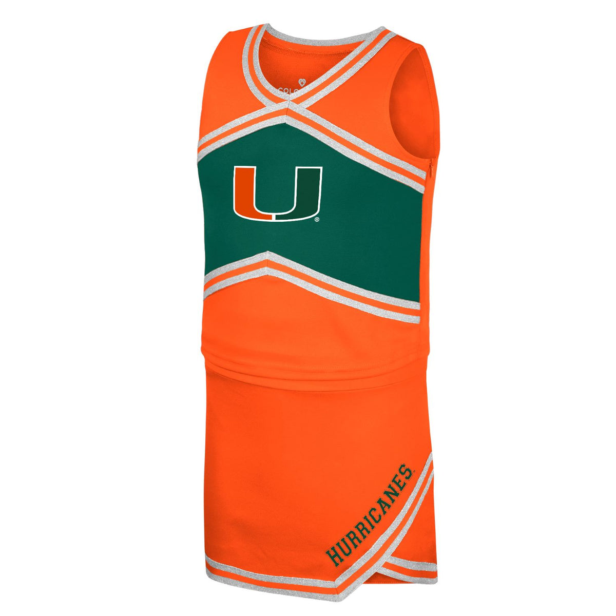 Colosseum Miami Hurricanes Orange Youth Cheer Set