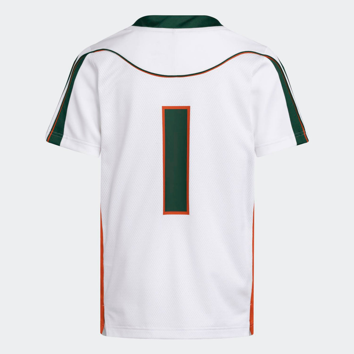 adidas Miami Hurricanes Youth White 2001 Collection Replica #1 Jersey