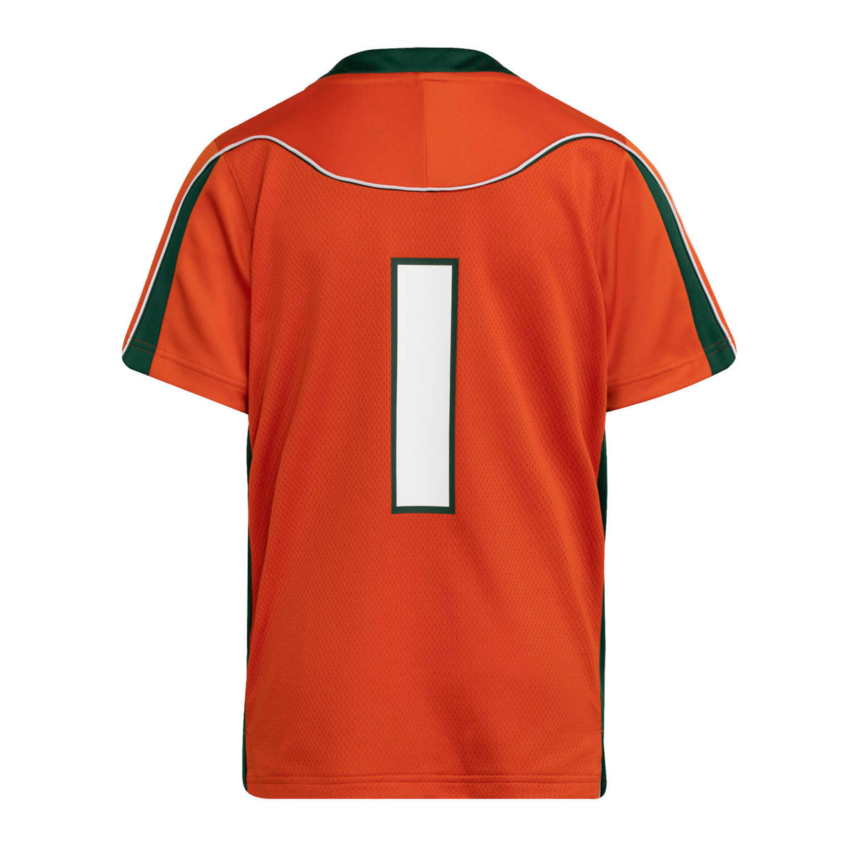 adidas Miami Hurricanes Youth Orange 2001 Collection Replica #1 Jersey