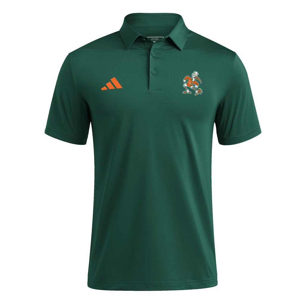 adidas Miami Hurricanes Green Ultimate365 Sebastian Polo