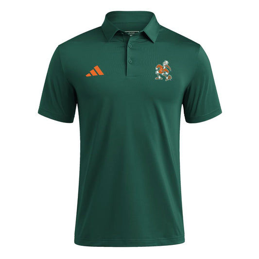 adidas Miami Hurricanes Green Ultimate365 Sebastian Polo