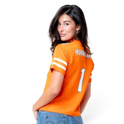 ESTABLISHED & CO. Miami Hurricanes Women's Orange The Cut Jersey