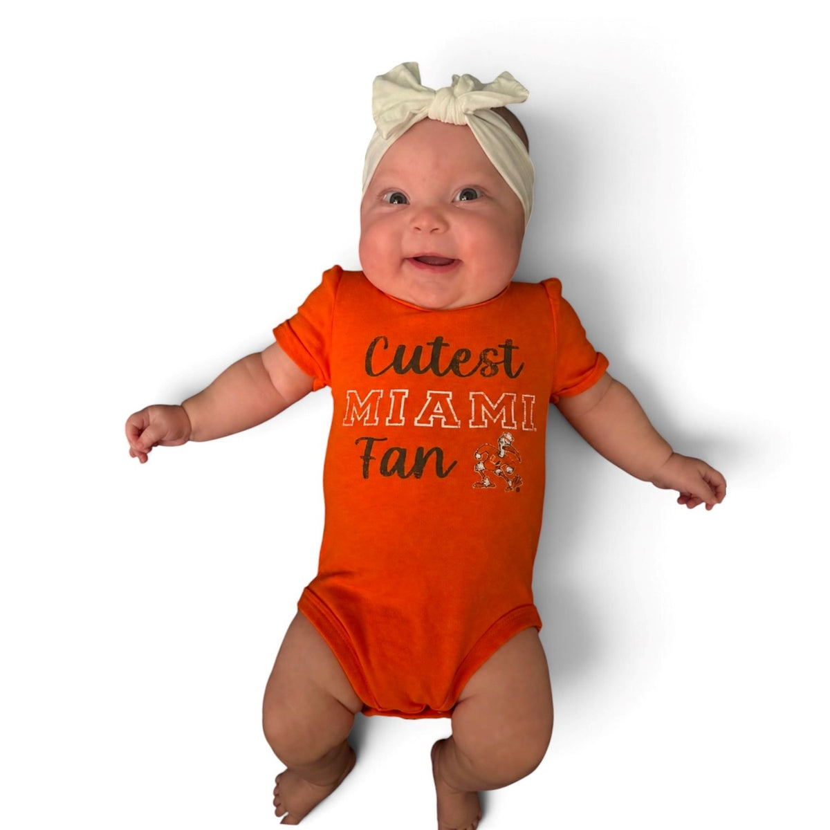 Colosseum Miami Hurricanes Infant Orange Muffin Onesie