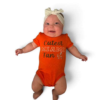 Colosseum Miami Hurricanes Infant Orange Muffin Onesie