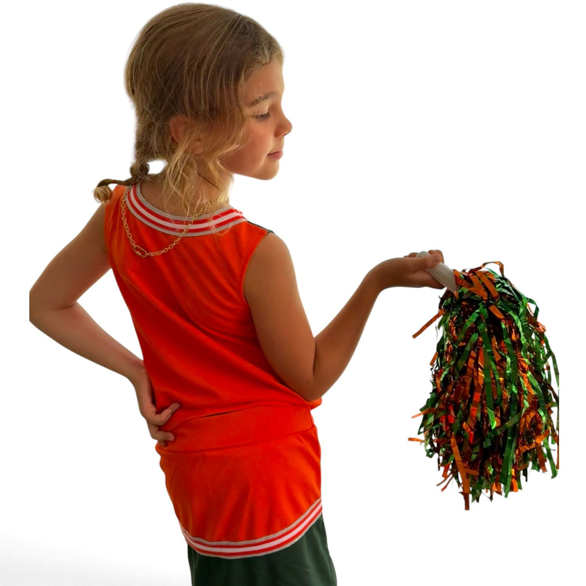 Colosseum Miami Hurricanes Youth Orange Lollipop Park Cheer Set