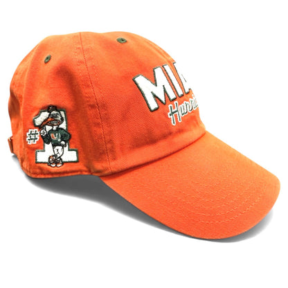 '47 Brand Miami Hurricanes Orange Mascot Mania Adjustable Hat