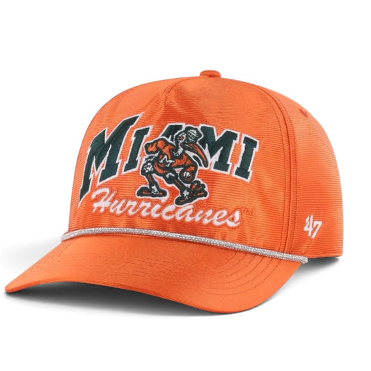 '47 Brand Miami Hurricanes Orange Trendy Glitter Adjustable Hat
